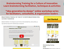 Tablet Screenshot of brainstormingtechniques.org